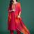 Ethnic Motifs Embroidered Zari Kurta with Trousers & With Dupatta