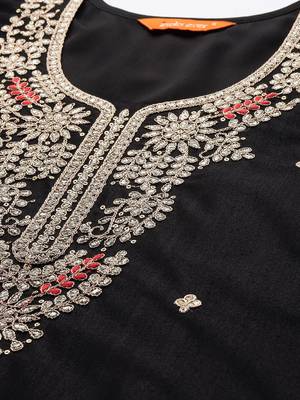 Ethnic Motifs Embroidered Kurta with Trousers & Dupatta 2