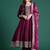Ethnic Motifs Embroidered Sequinned Kurta with Trousers & With Dupatta