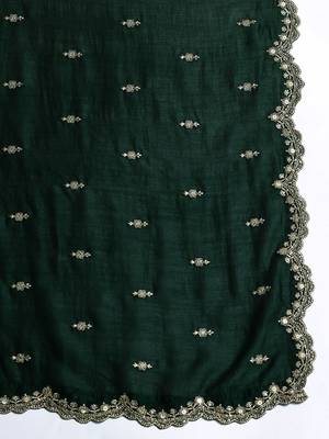 Ethnic Motifs Embroidered Kurta with Trousers & Dupatta 4