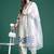 Floral Embroidered Kurta with Trousers & Dupatta