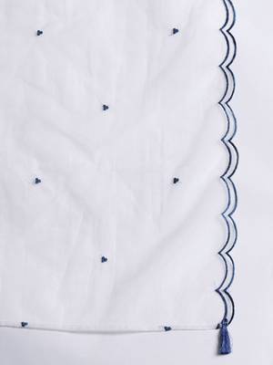 Floral Embroidered Kurta with Trousers & Dupatta 4