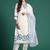 Floral Embroidered Kurta with Trousers & Dupatta