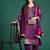 Embroidered Regular Kurta With Trousers & Dupatta