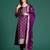 Embroidered Regular Kurta With Trousers & Dupatta