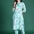 Floral Printed Pure Cotton Kurta with Trousers