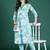 Floral Printed Pure Cotton Kurta with Trousers