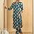 Women Floral Printed Pleated Mirror Work Pure Cotton Kurta & Trousers