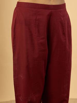 Floral Printed Pure Empire Cotton Kurta With Trousers 5