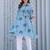 Floral Printed Shirt Collar Pure Cotton A-Line Kurta With Trousers