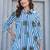 Floral Printed Shirt Collar Pure Cotton A-Line Kurta With Trousers