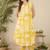 Women Ethnic Motifs Printed Pleated Pure Cotton Kurta with Trousers