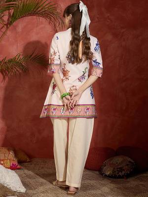 Women Floral Printed Regular Pure Cotton Kurta Sets 4