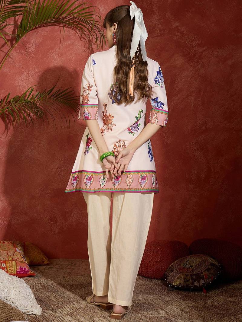 Women Floral Printed Regular Pure Cotton Kurta Sets