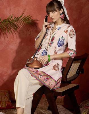 Women Floral Printed Regular Pure Cotton Kurta Sets 6
