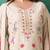 Floral Embroidered V-Neck Mirror Work Straight Kurta & Trousers With Dupatta