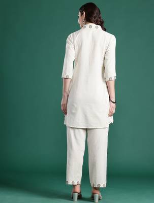 Printed Regular Kurta with Trousers 5