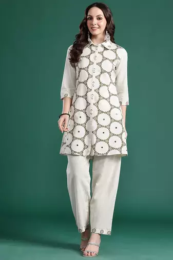 Printed Regular Kurta with Trousers