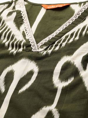 Printed Pure Cotton Kurta with Trousers & With Dupatta 2