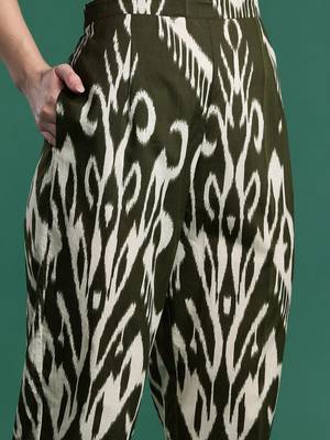 Printed Pure Cotton Kurta with Trousers & With Dupatta 3