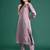Floral Embroidered Kurta with Trousers & Dupatta