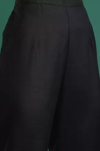 Solid Regular Kurta with Trousers & Dupatta