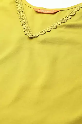 Solid Regular Kurta with Trousers & Dupatta