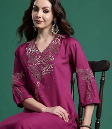 Embroidered Kurta with Trousers