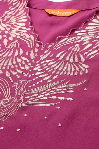 Embroidered Kurta with Trousers