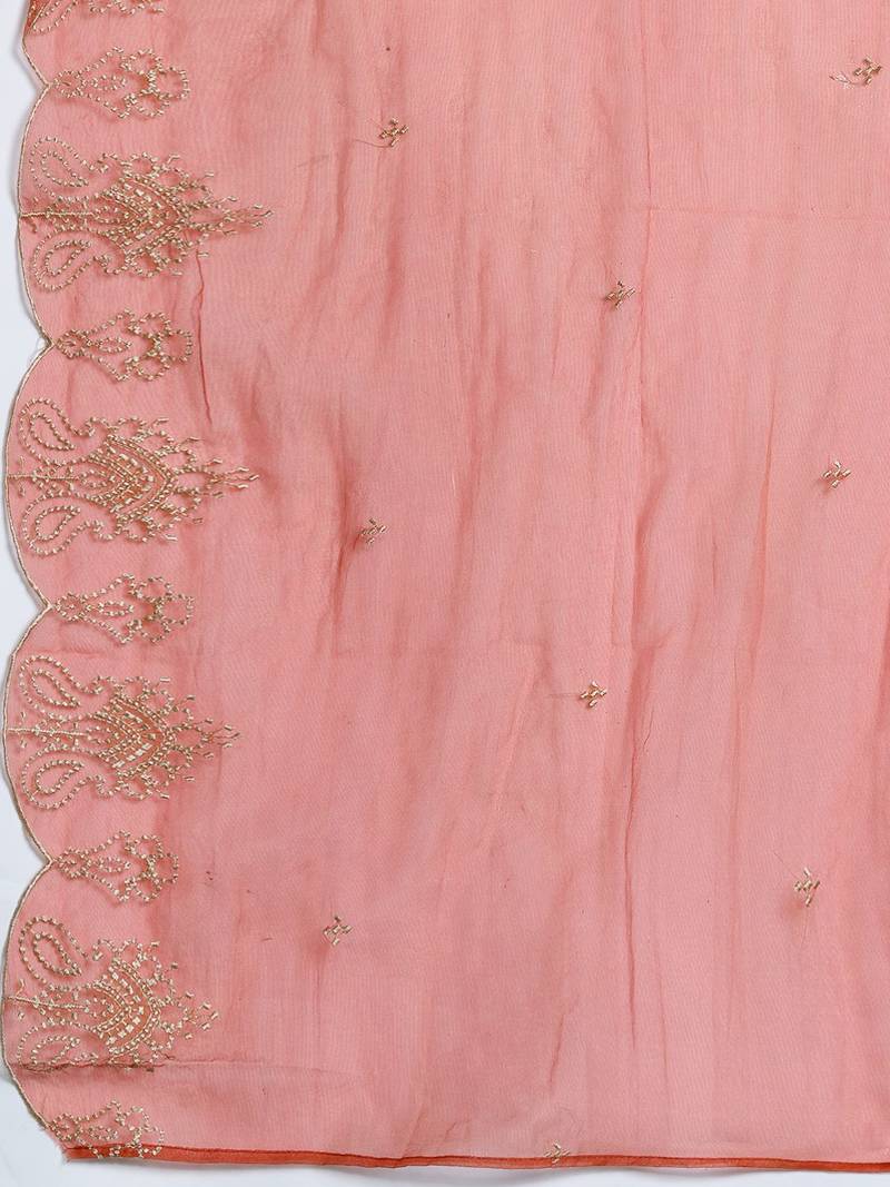 Ethnic Motifs Embroidered Kurta with Trousers & Dupatta