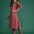 Women Printed Pleated Pure Cotton Kurta with Trousers