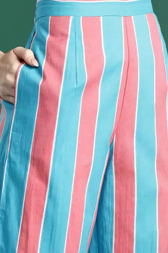Floral Printed Regular Pure Cotton Kurta with Trousers