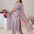 Floral Embroidered Round Neck Thread Work Straight Kurta & Trousers & Dupatta
