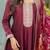 Ethnic Motifs Embroidered Sequinned Kurta With Trousers & Dupatta