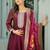 Ethnic Motifs Embroidered Sequinned Kurta With Trousers & Dupatta