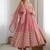 Pink sequins embroidered crunchy silk anarkali with pant & dupatta