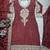 Maroon heavy embroidered chinon kurta set