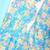 Sky blue printed muslin gown with pant & dupatta