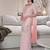 Onion pink moti & embroidery work roman silk kurta palazzo set