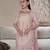 Onion pink moti & embroidery work roman silk kurta palazzo set
