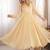 Beige mirror work lace border crush silk anarkali set