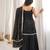 Black coding & mirror work fendy silk kurta palazzo set