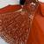 Orange heavy embroidered georgette anarkali set