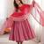Onion pink designer sequins & mirror work roman silk anarkali set