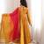 Mustard yellow designer sequins & mirror work roman silk anarkali set