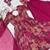 Rani pink floral printed chanderi kurta palazzo set