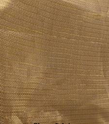 gold zari woven silk blend saree with blouse
