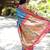 Light blue paithani silk blend saree with contrast pink zari border