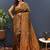dark green & gold woven banarasi silk blend saree with rich zari border