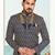 Nevy blue colour full computer amrodery sherwani set with thred, stone & hand work with fancy botton